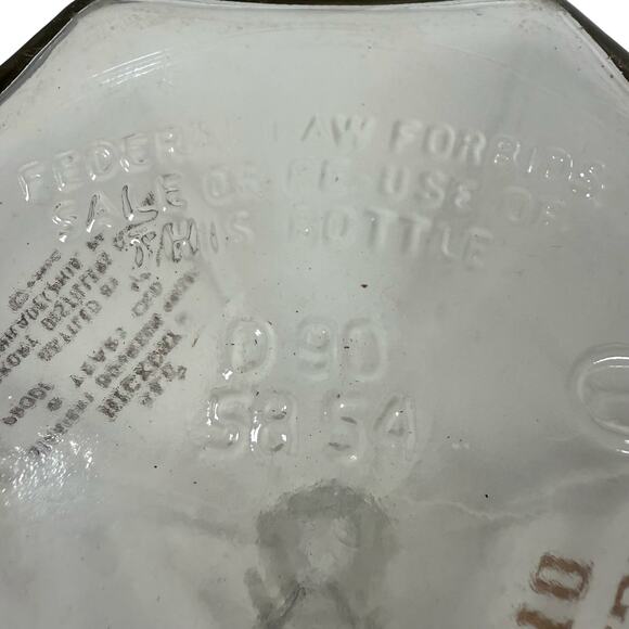 Vintage Old Hickory Straight Bourbon Whiskey Decanter Bottle w/ Stopper - Picture 6 of 7